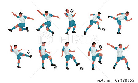 soccer player set 63888955