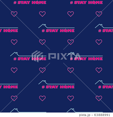 seamless pattern Stay at home - self isolation to prevent spreading coronavirus. COVID-19 seamless pattern Stay at home - self isolation to prevent spreading coronavirus. COVID-19 63888991