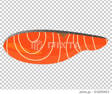 三文魚鮭魚片三文魚矢量 63889461