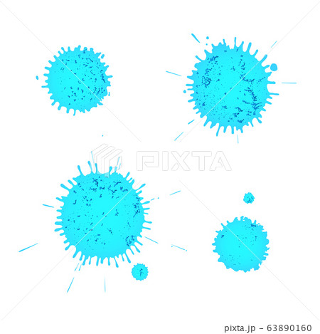 Blue paint drops Blue paint drops 63890160