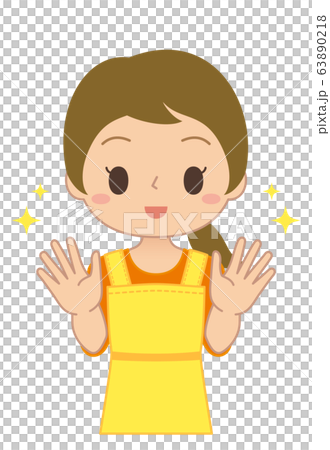 ウイルス　消毒　手　人物　女性　主婦 63890218