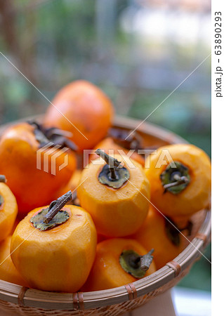 渋柿 干し柿 柿 渋柿 干し柿 柿 63890293