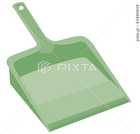 ちりとり緑のイラスト素材 63890648 Pixta