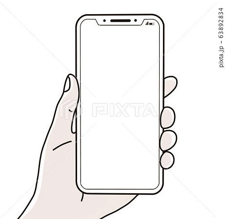 スマートフォン スマホ 携帯電話のイラスト素材 6324