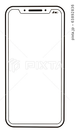 スマートフォン スマホ 携帯電話のイラスト素材 6326