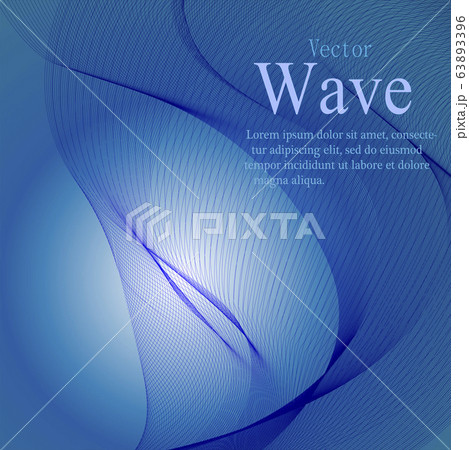 Blue futuristic abstract background with modern wave effect 63893396