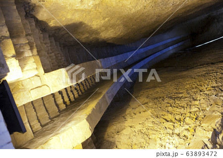 Ulugh Beg Observatory tunnel with Section of Meridian Arc in Samarkand, Uzbekistan 63893472