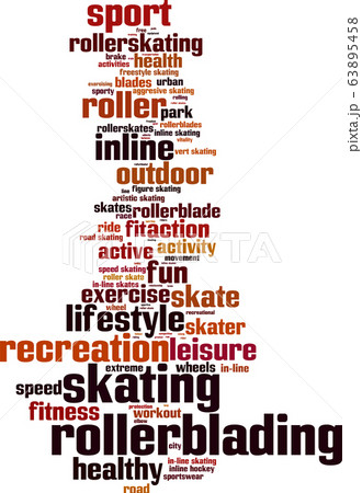 Rollerblading word cloud Rollerblading word cloud 63895458