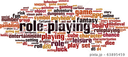 Role playing word cloud Role playing word cloud 63895459