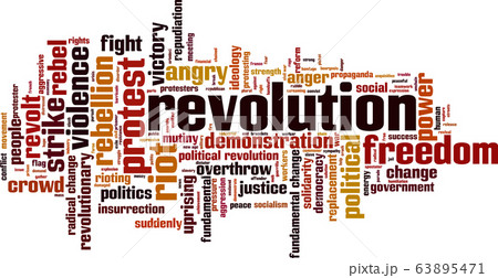 Revolution word cloud Revolution word cloud 63895471