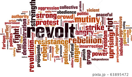 Revolt word cloud Revolt word cloud 63895472