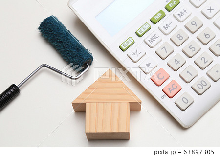 マイホーム　外壁塗装　見積もり　費用　相場イメージ 63897305