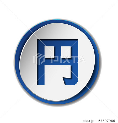 Yen currency symbol in Japanese character on colored circle flat icon 63897986