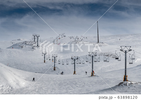 The famous snowed mountain of Parnassos with 63898120