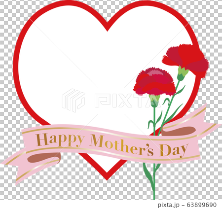 Mothers day carnation heart copy space Mothers day carnation heart copy space 63899690