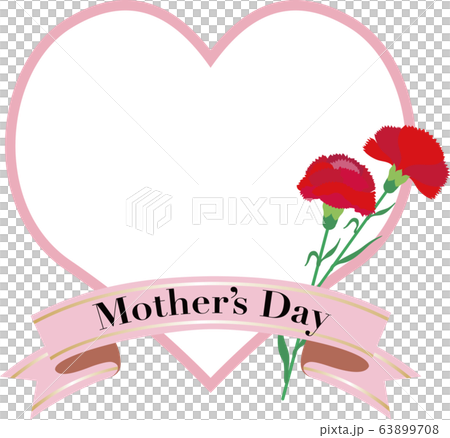 Mothers day carnation heart copy space Mothers day carnation heart copy space 63899708