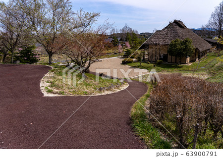 福島県二本松市　春の安達ヶ原ふるさと村 63900791