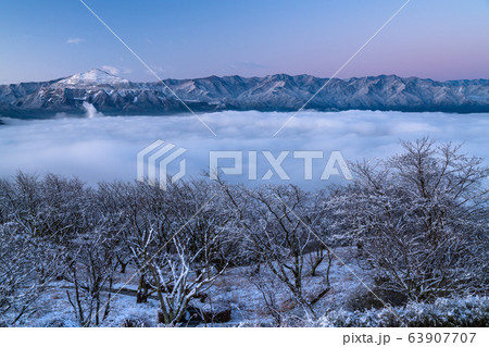 《埼玉県》霧氷と秩父の大雲海・積雪の美の山公園 63907707