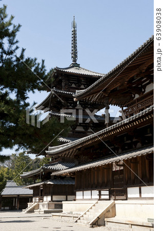 法隆寺五重塔 法隆寺五重塔 63908038