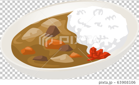 Curry rice image illustration 63908106