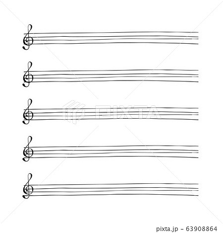 Music sheet background with hand drawn music notes. Simple cartoon design. Vector Music sheet background with hand drawn music notes. Simple cartoon design. Vector 63908864