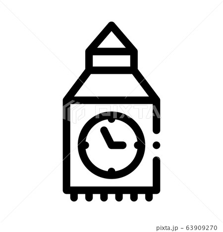 castle facade icon vector outline illustration castle facade icon vector outline illustration 63909270