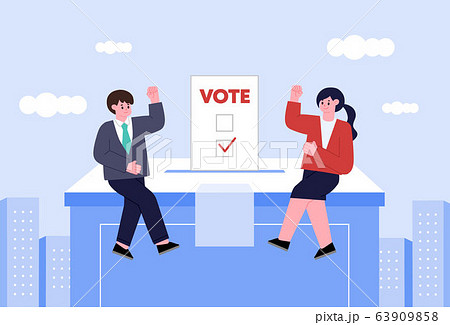 投票 総選挙 投票箱 63909858