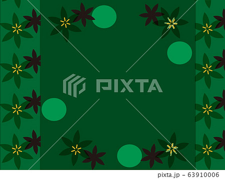 ゼフィランサスのダークトーンみどりのイラスト素材