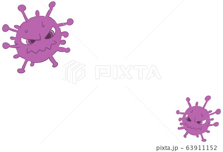 擬人化したコロナウィルスのイラスト 擬人化したコロナウィルスのイラスト 63911152