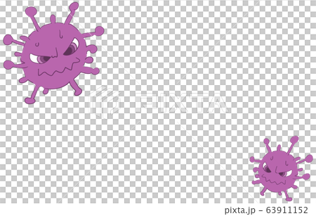 擬人化したコロナウィルスのイラスト 擬人化したコロナウィルスのイラスト 63911152