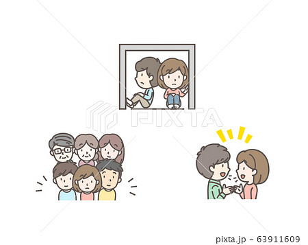 避けるべき3つの密　三密 63911609