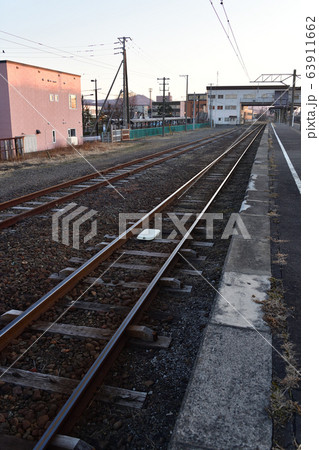 早春の北海道登別市JR幌別駅の早朝の風景を撮影 早春の北海道登別市JR幌別駅の早朝の風景を撮影 63911662