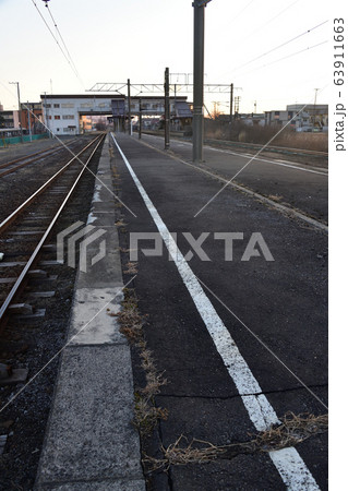 早春の北海道登別市JR幌別駅の早朝の風景を撮影 早春の北海道登別市JR幌別駅の早朝の風景を撮影 63911663