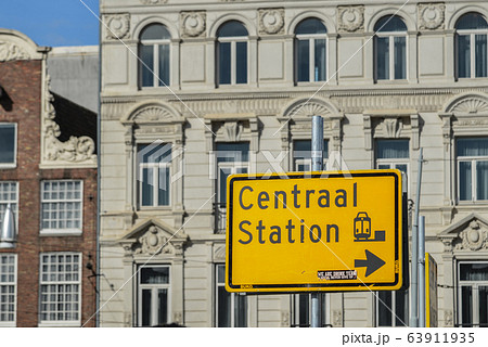 Tourist signpost street indicating 63911935