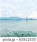 琵琶湖（水彩画） 63912535