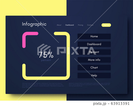 Vector graphic infographics. Template for creating 63913391