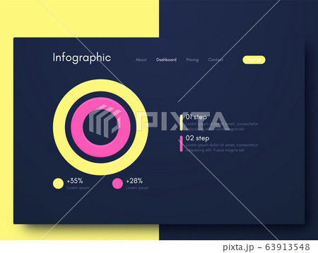 Vector graphic infographics. Template for creating Vector graphic infographics. Template for creating 63913548