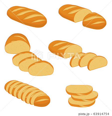 Vector illustration of set of baked bread 63914754