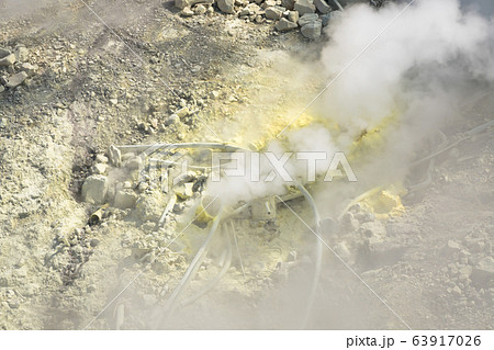 大涌谷の噴気地帯 箱根 大涌谷 大涌谷の噴気地帯 箱根 大涌谷 63917026