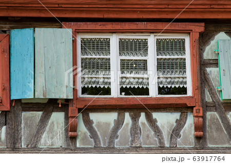 Half timbered house at the ecomusee in Alsace 63917764