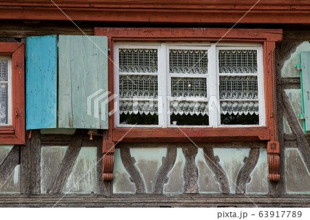 Half timbered house at the ecomusee in Alsace 63917789