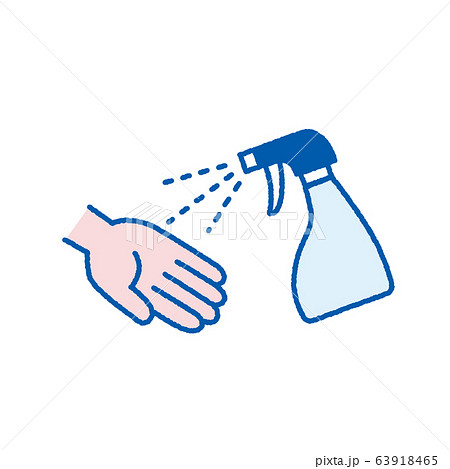 アルコール消毒液 手  - hand sanitizer 63918465