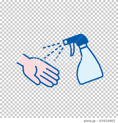 アルコール消毒液 手  - hand sanitizer 63918465