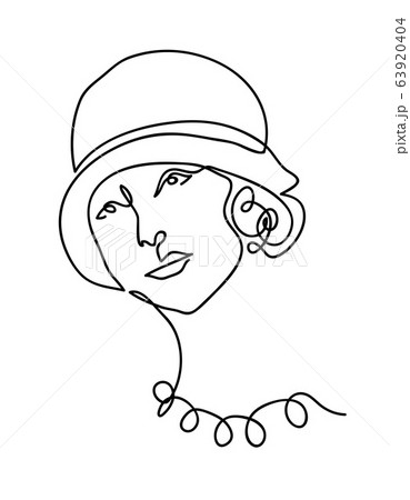 Art deco, vintage, retro portrait 63920404