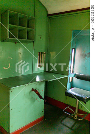 Interior of an old train carriage for transporting Interior of an old train carriage for transporting 63923209