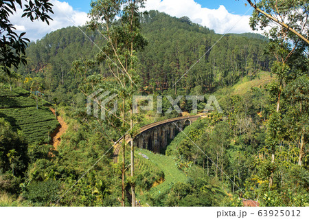 The famous nine-arch bridge of the railway in the 63925012