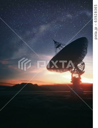 Giant Satellite Dishe for Signal From Space 63928365