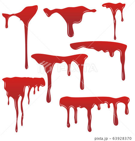 Blood drip set.Paint flows. Blood drip set.Paint flows. 63928370