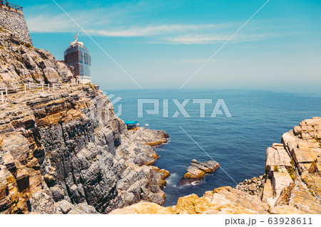 view of Taejongdae cliff and sea in Busan, Korea 63928611
