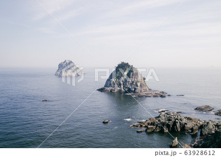 Oryukdo islands with blue ocean in Busan, Korea Oryukdo islands with blue ocean in Busan, Korea 63928612